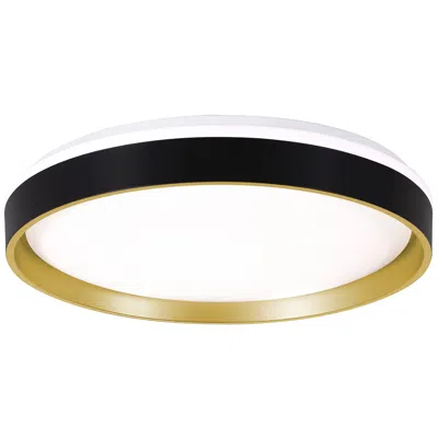 Afx Rana 19" Wide Black Led Flush Mount