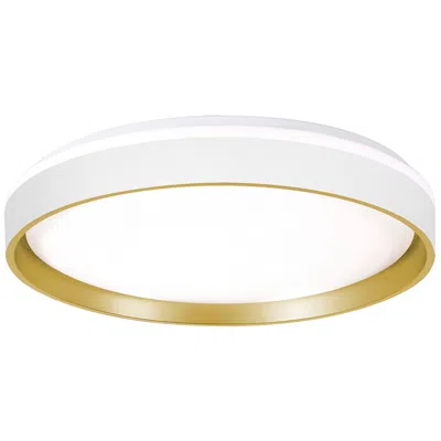 Afx Rana 19" Wide White Round Led Ceiling Light In Multi