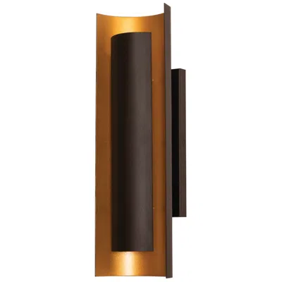 Afx Reveal 16" High Black, Gold Led Wall Sconce