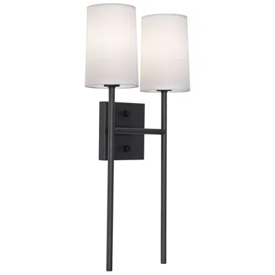 Afx Rose 19.6" High 2-light Black Led Sconce