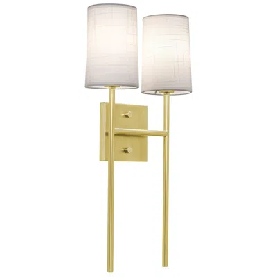 Afx Rose 19.6" High 2-light Satin Brass Led Sconce