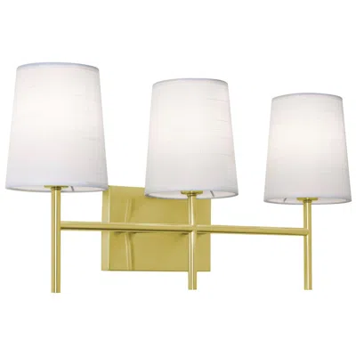 Afx Rose 22" Wide 3-light Satin Brass Led Vanity