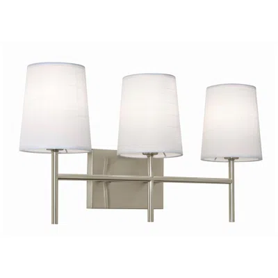 Afx Rose 22" Wide 3-light Satin Nickel Led Vanity