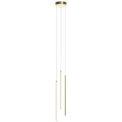 Afx Rosemont 8 1/4" Wide Satin Brass Multi-light Led Pendant