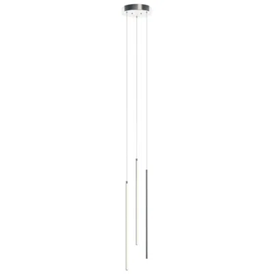 Afx Rosemont 8.25" Wide Satin Nickel Led Pendant