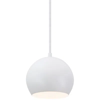 Afx Roxy 7 3/4" Wide Modern White Metal Dome Mini Pendant Light