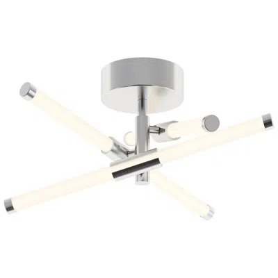 Afx Rusnak 15.5" Wide Polished Chrome Led Semi-flush Mount