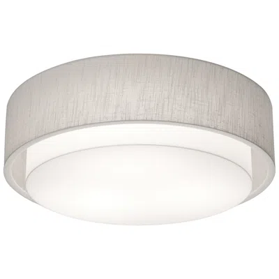 Afx Sanibel 18" Led Ceiling - White Finish Linen White Shade