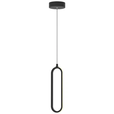Afx Sienna 3.5" Wide Black Led Pendant
