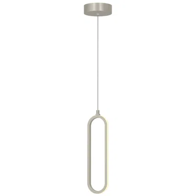Afx Sienna 3.5" Wide Painted Nickel Led Pendant