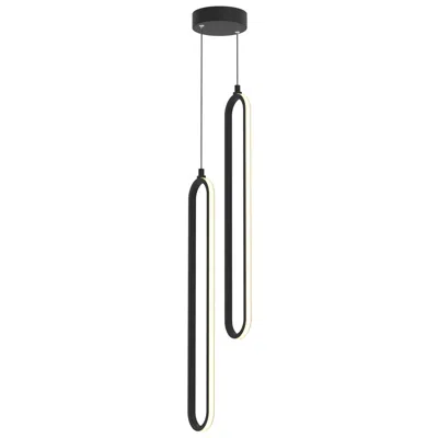 Afx Sienna 5" Wide Black Led Multi-light Pendant
