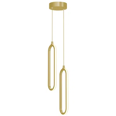 Afx Sienna 5" Wide Gold Led Multi-light Pendant