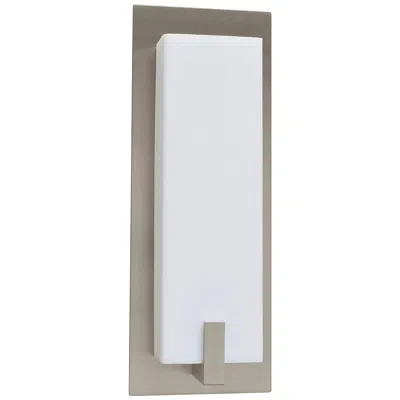 Afx Sinclair 10-in Led Sconce - Satin Nickel Finish - White Acrylic Shade