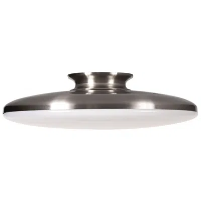 Afx Skye 15" Wide Round Satin Nickel Metal Led Ceiling Light