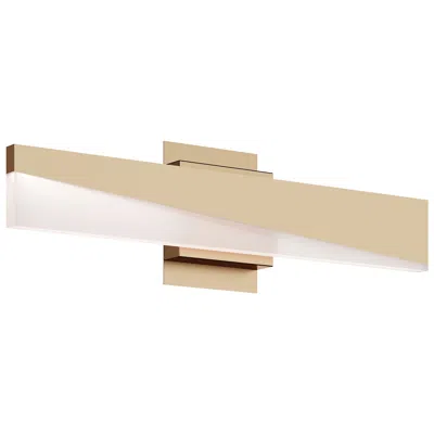 Afx Slant 24" Wide Light Antique Brass Led Vanity Light
