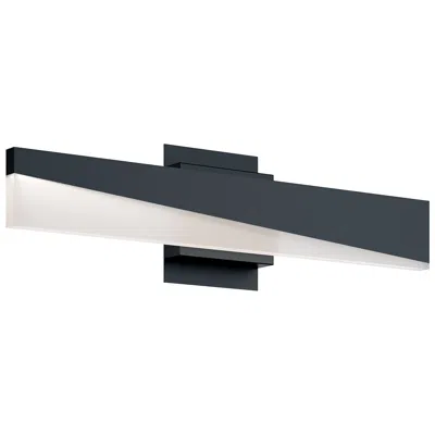 Afx Slant 3" Wide Black Led Vanity Light