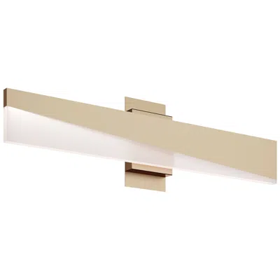 Afx Slant 3" Wide Light Antique Brass Led Vanity Light