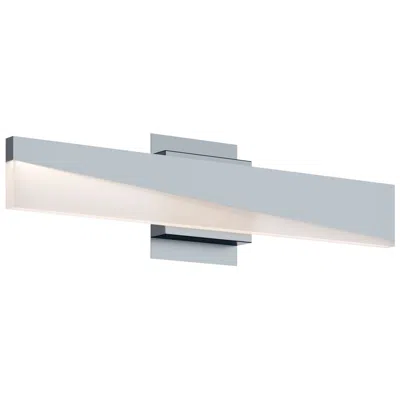 Afx Slant 3" Wide Satin Nickel Led Vanity Light