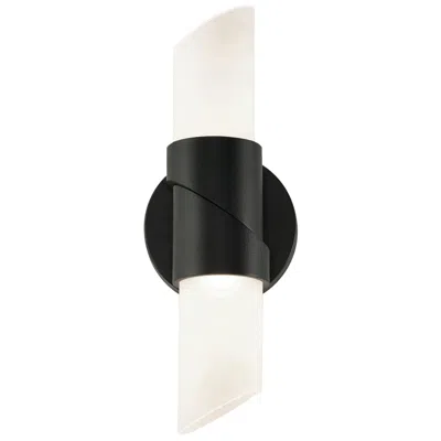 Afx Slice 13" High Black Led Wall Sconce