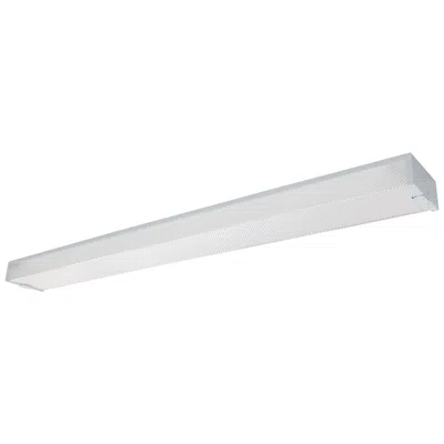Afx Sofia 48" Wide White Led Flush Mount In Silver