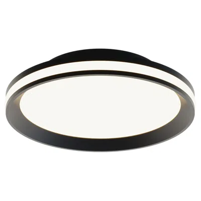 Afx Sona 12" Wide Black Led Flush Mount