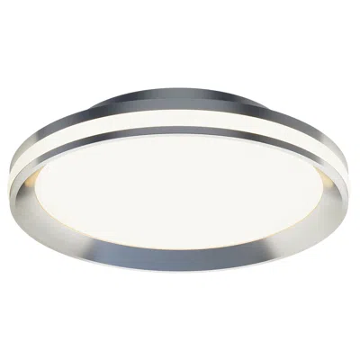 Afx Sona 12" Wide Satin Nickel Led Ceiling Light In Silver