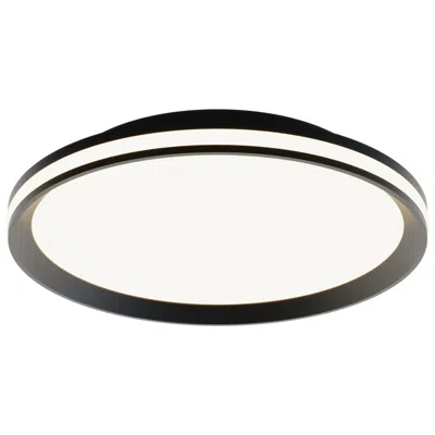 Afx Sona 16" Wide Black Led Flush Mount