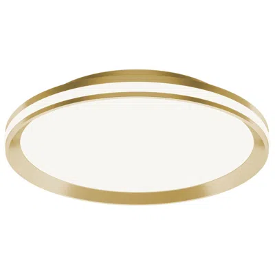 Afx Sona 16" Wide Satin Brass Led Ceiling Light