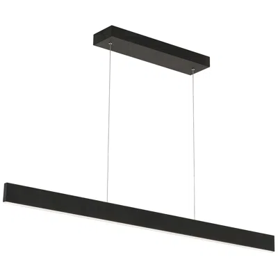 Afx Stealth 46" Wide Black Linear Led Modern Pendant