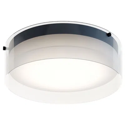 Afx Studio 12" Wide Black Led Ceiling Flush Mount