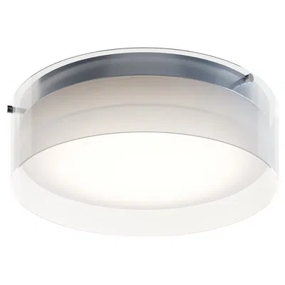 Afx Studio 12" Wide Polished Chrome Led Ceiling Flush Mount