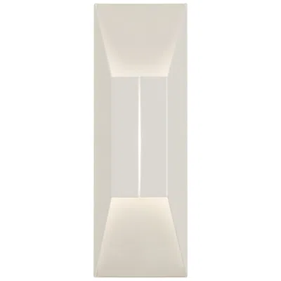 Afx Summit 14" High White And Silver Led Wall Sconce