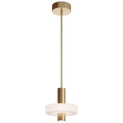 Afx Sydney 10" Wide Light Antique Brass Led Pendant