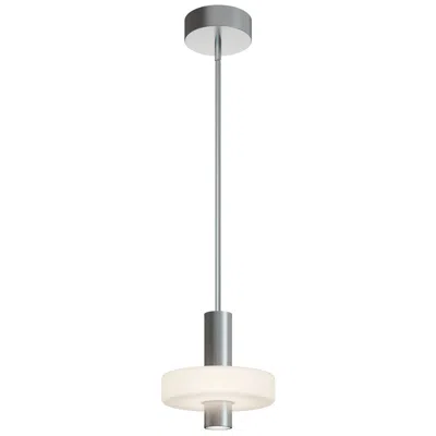 Afx Sydney 10" Wide Satin Nickel Led Pendant In Silver