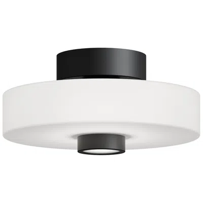 Afx Sydney 13" Wide Black Led Ceiling Light In White