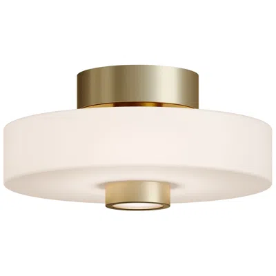 Afx Sydney 13" Wide Light Antique Brass Led Ceiling Light