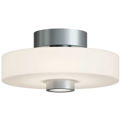 Afx Sydney 13" Wide Satin Nickel Led Ceiling Light