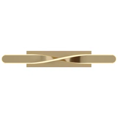 Afx Twist 23 3/4" Wide Satin Brass Led Vanity Bath Light
