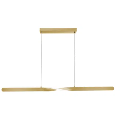 Afx Twist 48" Led Pendant - Satin Brass