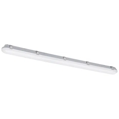 Afx Vaportite 48" Wide Grey Led Flush Mount In White