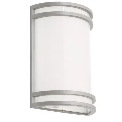 Afx Ventura 10" High Gray Led Outdoor Wall Sconce In Silver