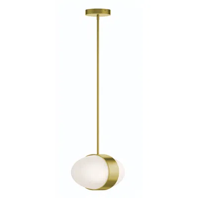 Afx Verona 13" Wide 2-light Light Antique Brass Led Pendant
