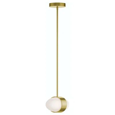 Afx Verona 9" Wide 2-light Light Antique Brass Led Pendant