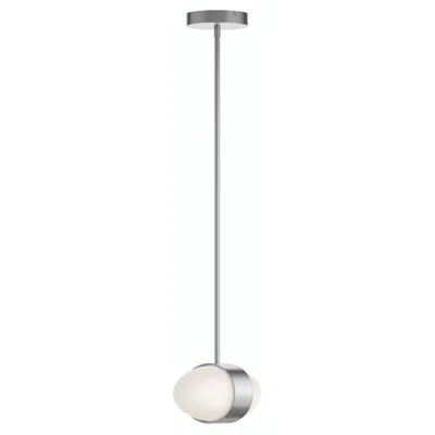 Afx Verona 9" Wide 2-light Satin Nickel Led Pendant In Silver
