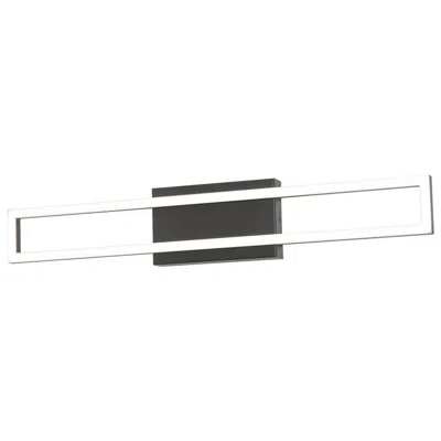 Afx Zola 35 1/2" Wide Black Led Bathroom Vanity Light