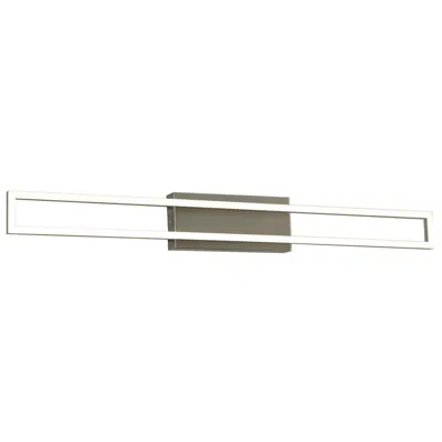 Afx Zola 35 1/2" Wide Satin Nickel Led Bathroom Vanity Light