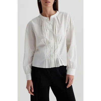 Ag Adalyn Pintuck Blouse In Powder