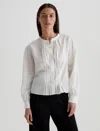 Ag Adalyn Pintuck Blouse In Powder