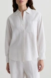 Ag Addison Relaxed Fit Linen Blend Shirt