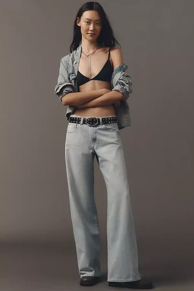 Ag Adria High-rise Wide-leg Jeans In Blue